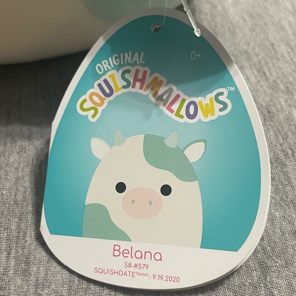 BNWT Belana the Cow Squishmallow 8” - Picture 2 of 2
